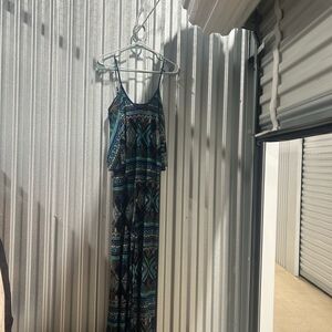 Rue 21  Floral Wide Leg strapless jumpsuit size Small